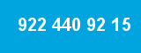 922 440 92 15 922 440 92 15